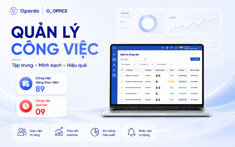 Phần mềm O_OFFICE quản lý công việc